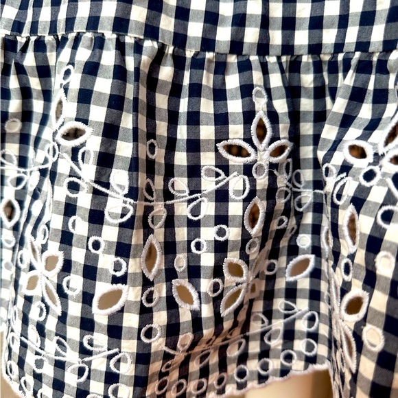 Tory Burch tie shoulder dress with embellishments at bottom. - Picture 4 of 7